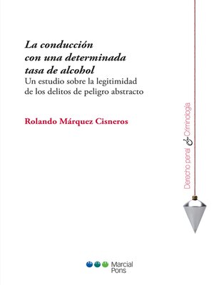 cover image of La conducción con una determinada tasa de alcohol